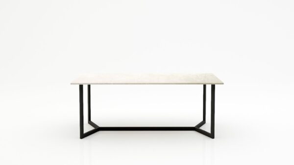 Rechthoekige marmeren eettafel Anatra - Botticino Semi Classico - 260x100cm