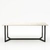 Rechthoekige marmeren eettafel Anatra - Botticino Semi Classico - 260x100cm