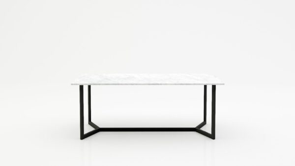 Rechthoekige marmeren eettafel Anatra - Bianco Carrara CD CHIARO - 260x100cm