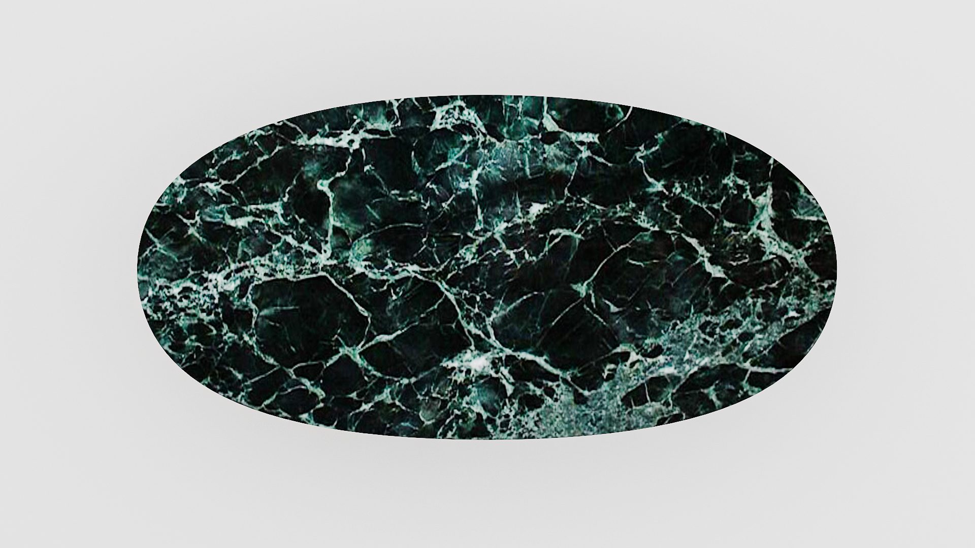 Ovale marmeren eettafel Anatra - Verde rameggiato - Afbeelding 4