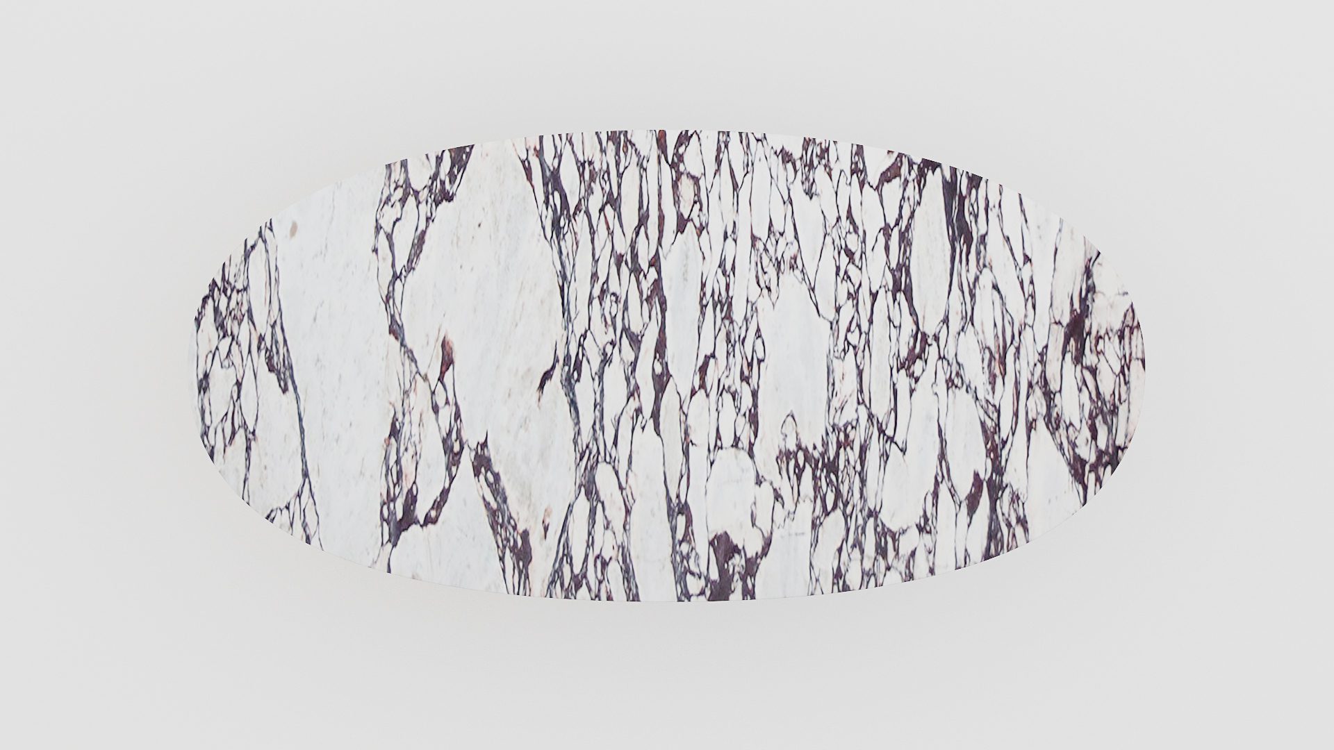 Ovale marmeren eettafel Anatra - Calcatta Viola - Afbeelding 4