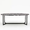 Ovale marmeren eettafel Anatra - Rosso Levanto - 260x130cm