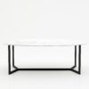 Ovale marmeren eettafel Anatra - Bianco Carrara CD CHIARO - 260x130cm