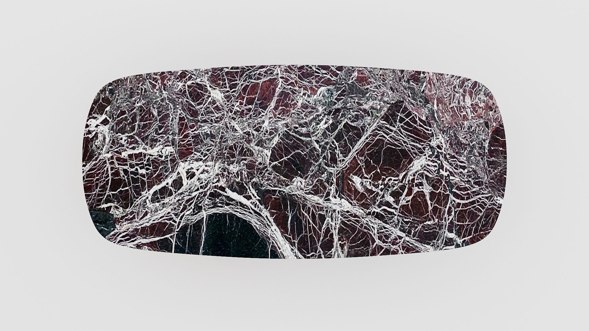 Deens ovale marmeren eettafel Anatra - Rosso Levanto - Afbeelding 3