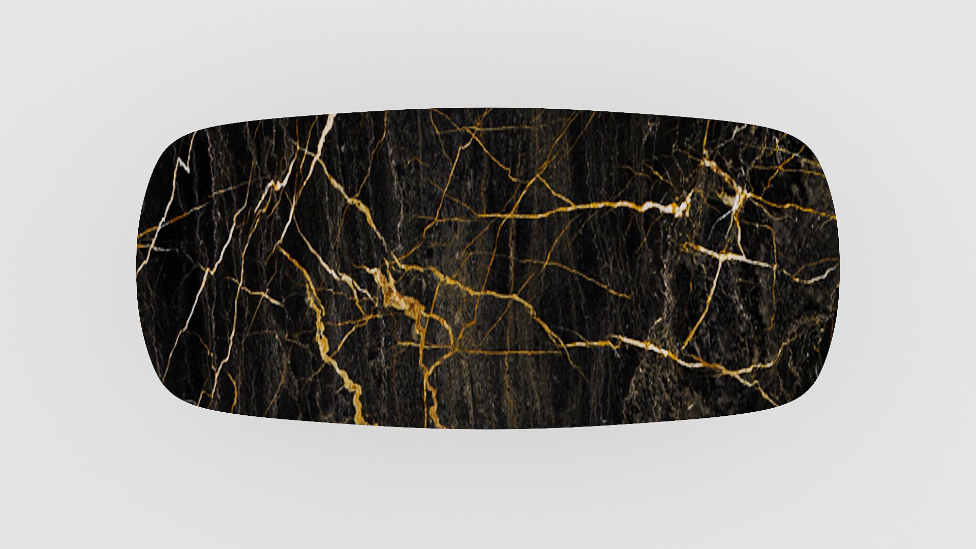 Deens ovale marmeren eettafel Anatra Nero saint port laurent - Afbeelding 4