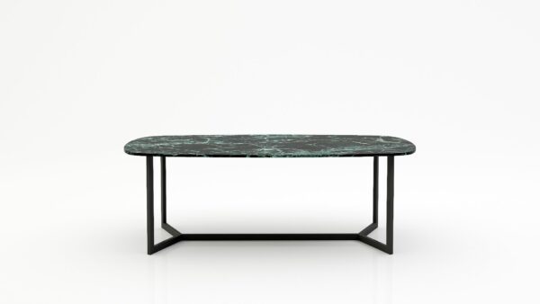 Deens ovale marmeren eettafel Anatra - Verde rameggiato - 260x120cm