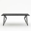 Rechthoekige marmeren eettafel Pipistrello - Nero Marquina - 260x100cm