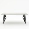 Rechthoekige marmeren eettafel Pipistrello - Mont Blanc Quartzite - 260x100cm