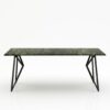 Rechthoekige marmeren eettafel Pipistrello - Verde Guatemala - 260x100cm