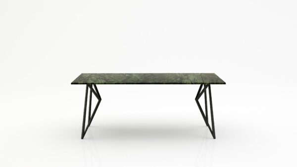 Rechthoekige marmeren eettafel Pipistrello - Verde Guatemala - 260x100cm