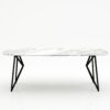 Deens ovale marmeren eettafel Pipistrello - Arabescato Carrara - 260x120cm