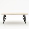 Deens ovale marmeren eettafel Pipistrello - Travertino Chiaro - 260x120cm