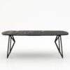 Deens ovale marmeren eettafel Pipistrello - Titanium - 260x120cm