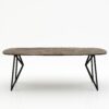 Deens ovale marmeren eettafel Pipistrello - Royal Brown - 260x120cm