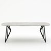 Deens ovale marmeren eettafel Pipistrello - Taj Mahal Quartzite - 260x120cm
