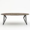 Ovale marmeren eettafel Pipistrello - Royal Brown - 260x130cm