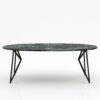 Ovale marmeren eettafel Pipistrello - Verde rameggiato - 260x130cm