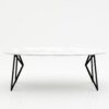 Ovale marmeren eettafel Pipistrello - Bianco Carrara CD CHIARO - 260x130cm