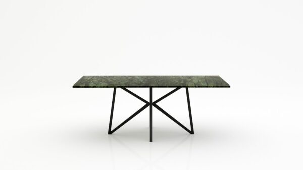 Rechthoekige marmeren eettafel Stella - Verde Guatemala - 260x100cm