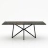 Rechthoekige marmeren eettafel Stella - Nero saint port laurent - 260x100cm