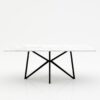 Rechthoekige marmeren eettafel Stella - Bianco Carrara CD CHIARO - 260x100cm