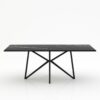 Rechthoekige marmeren eettafel Stella - Nero Marquina - 260x100cm