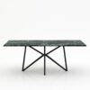 Rechthoekige marmeren eettafel Stella - Verde rameggiato - 260x100cm