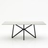 Rechthoekige marmeren eettafel Stella - Mont Blanc Quartzite - 260x100cm