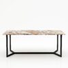 Rechthoekige marmeren eettafel Anatra - Arabescato Orobico Rosso - 260x100cm