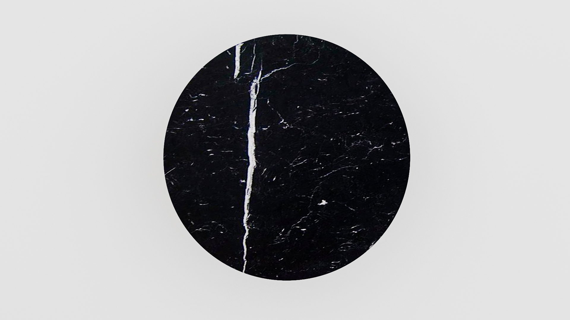 Ronde marmeren eettafel Pipistrello Tondo - Nero Marquina - Afbeelding 3