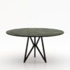 Ronde marmeren eettafel Pipistrello Tondo - Verde Guatemala - 170cm