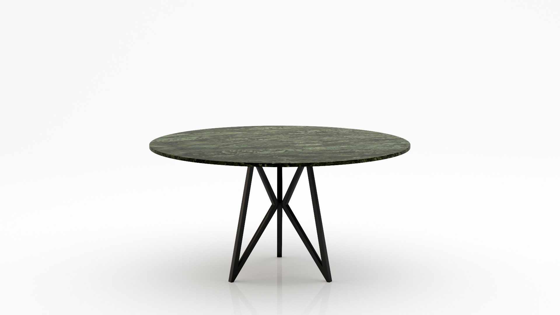 Ronde marmeren eettafel Pipistrello Tondo - Verde Guatemala - 170cm