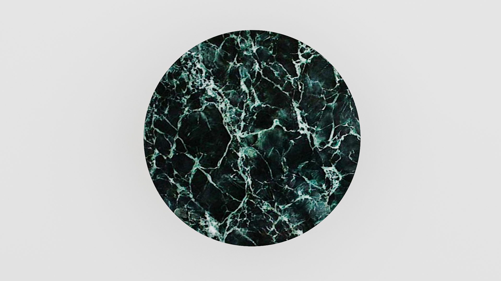 Ronde marmeren eettafel Pipistrello Tondo - Verde rameggiato - Afbeelding 3