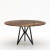 Ronde marmeren eettafel Pipistrello Tondo - Emperador dark - 170cm