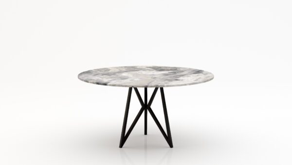 Ronde marmeren eettafel Pipistrello Tondo - Arabescato Orobico Grigio - 170cm
