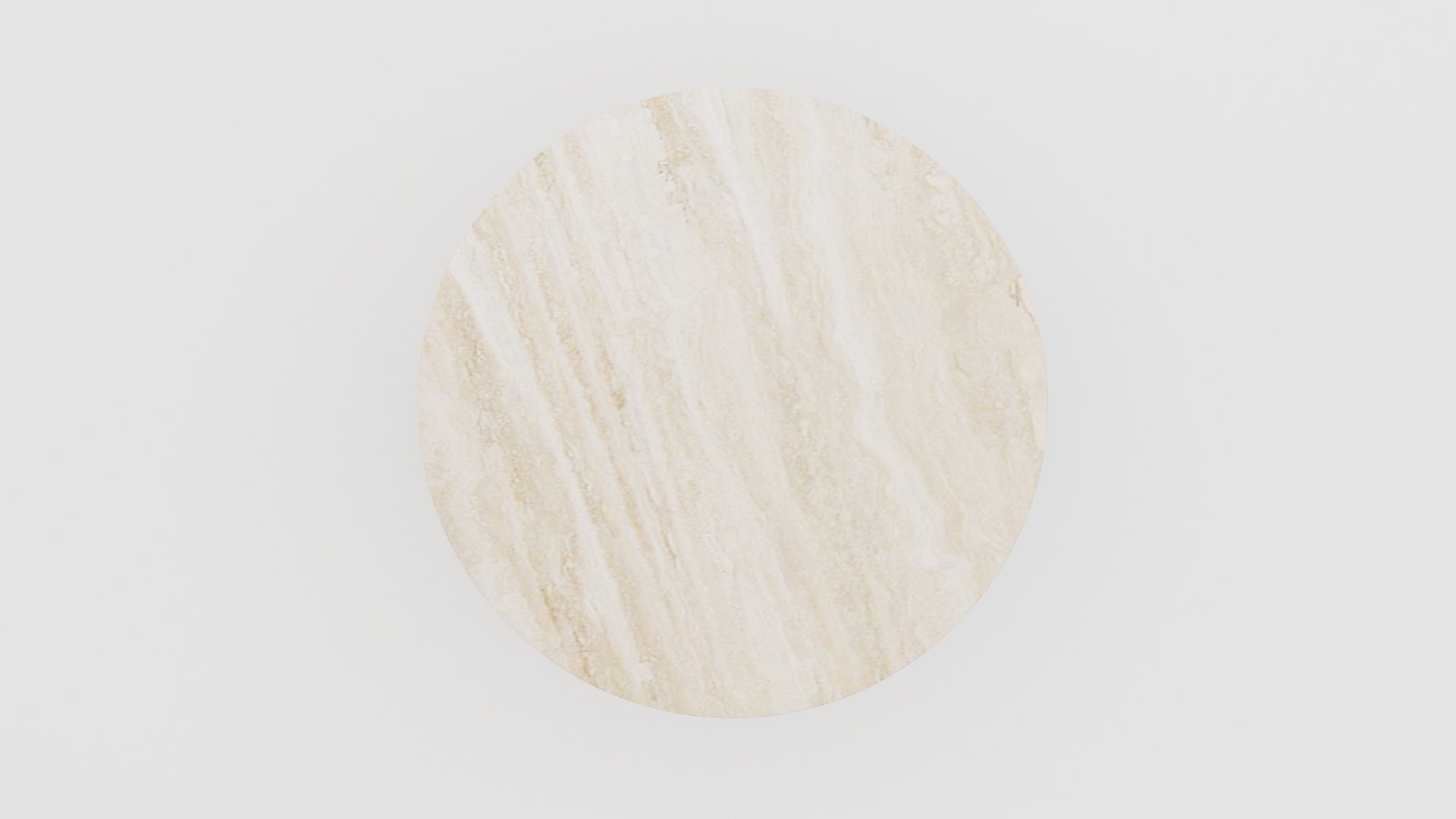 Ronde marmeren eettafel Pipistrello Tondo Travertino Chiaro - Afbeelding 3