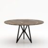 Ronde marmeren eettafel Pipistrello Tondo - Royal Brown - 170cm