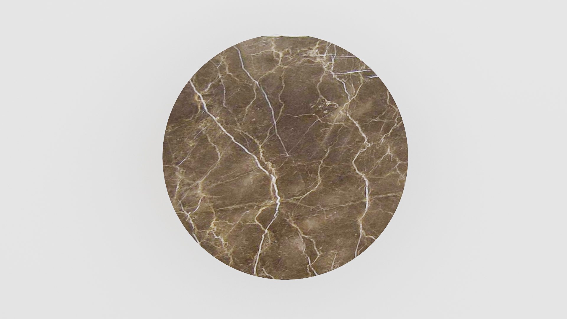 Ronde marmeren eettafel Pipistrello Tondo - Royal Brown - Afbeelding 3