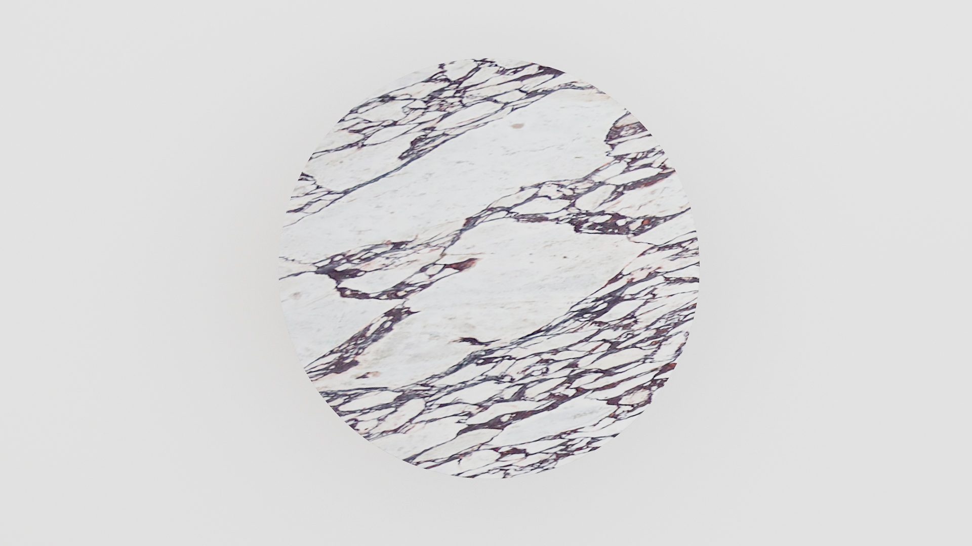 Ronde marmeren eettafel Pipistrello Tondo - Calcatta Viola - Afbeelding 3