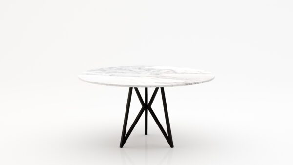 Ronde marmeren eettafel Pipistrello Tondo - Arabescato Carrara - 170cm