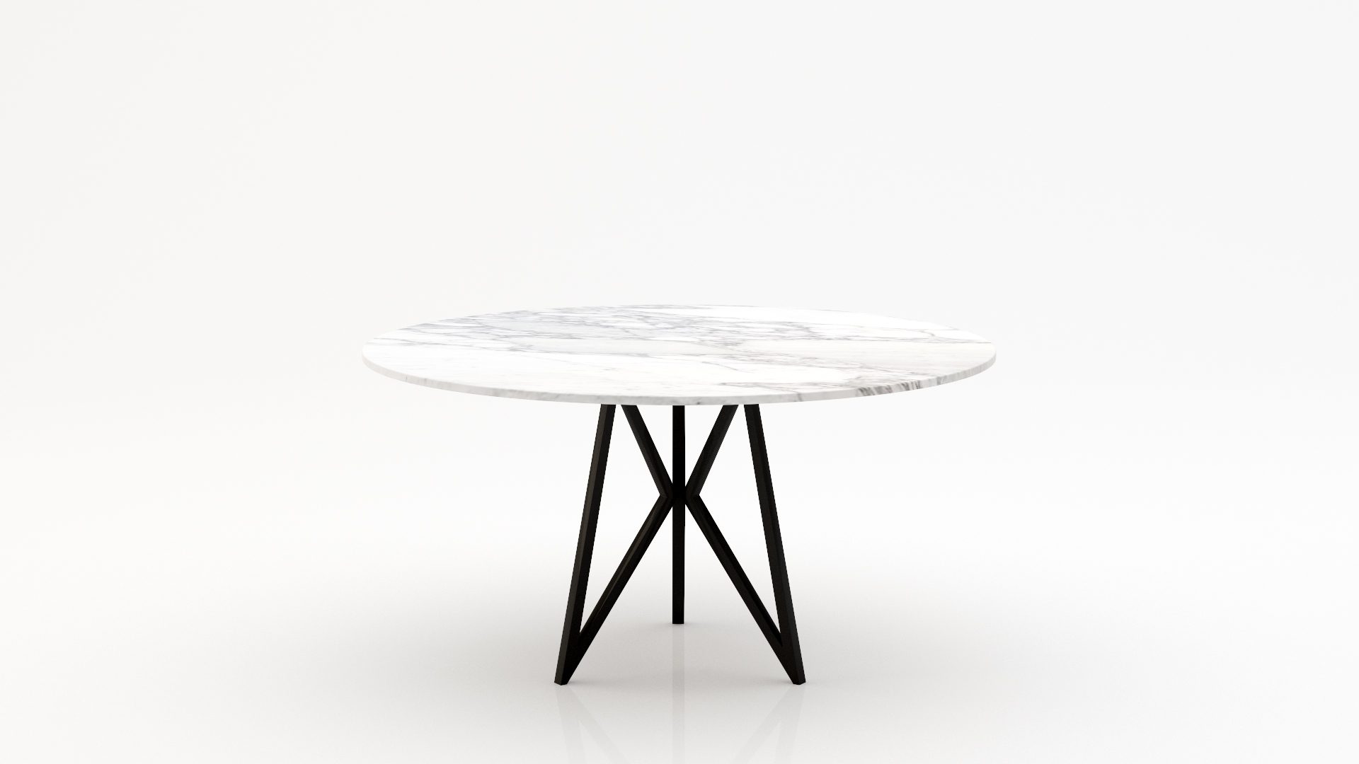 Ronde marmeren eettafel Pipistrello Tondo - Arabescato Carrara - 170cm