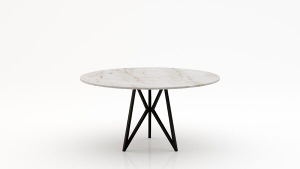 Ronde marmeren eettafel Pipistrello Tondo - Taj Mahal Quartzite - 170cm