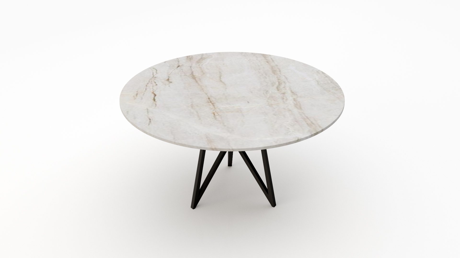 Ronde marmeren eettafel Pipistrello Tondo Taj Mahal Quartzite - Afbeelding 2