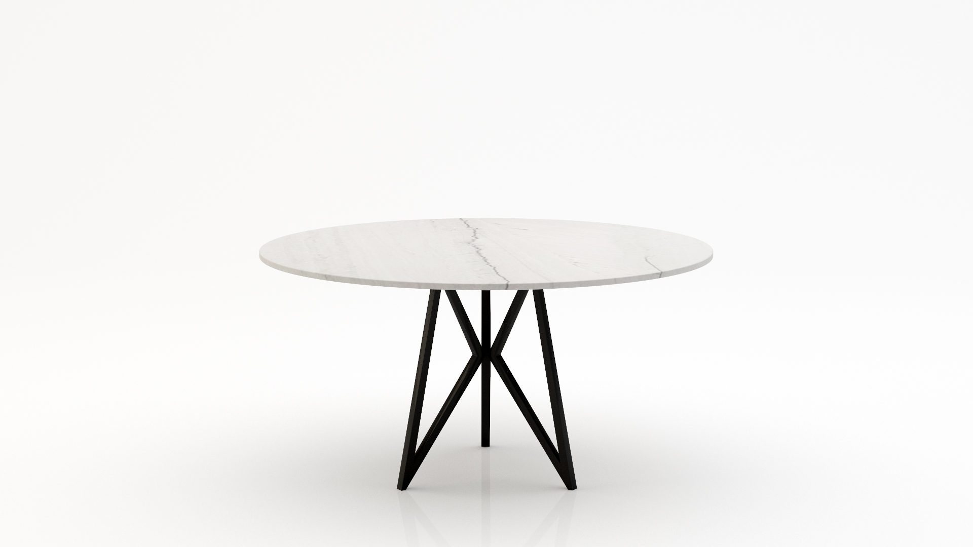 Ronde marmeren eettafel Pipistrello Tondo - Mont Blanc Quartzite - 170cm