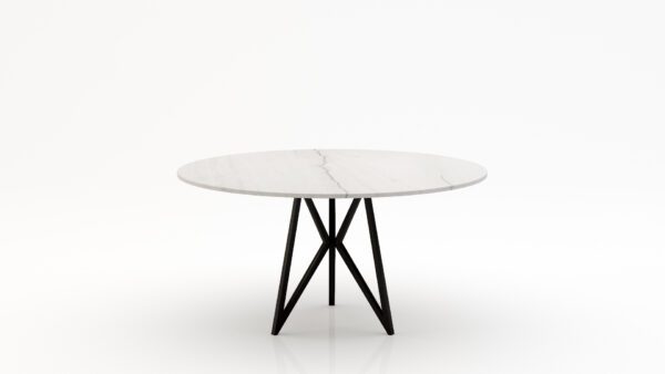 Ronde marmeren eettafel Pipistrello Tondo - Mont Blanc Quartzite - 170cm