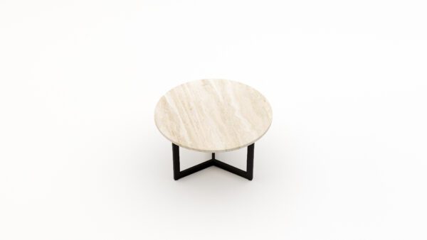 Alternative view of Ronde marmeren salontafel Caffė 3 - Travertino Chiaro