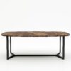 Deens ovale marmeren eettafel Anatra - Emperador dark - 260x120cm