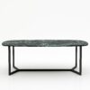Deens ovale marmeren eettafel Anatra - Verde rameggiato - 260x120cm
