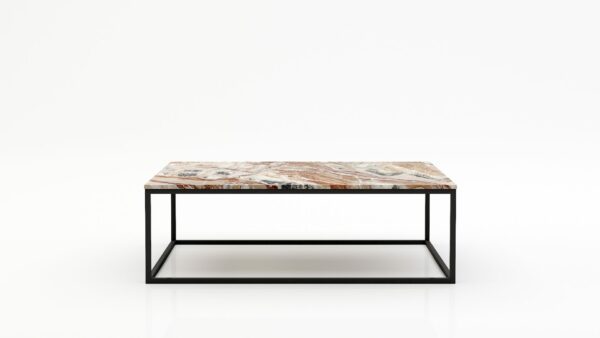 Rechthoekige marmeren salontafel Cornice - Arabescato Orobico Rosso - 140x70cm