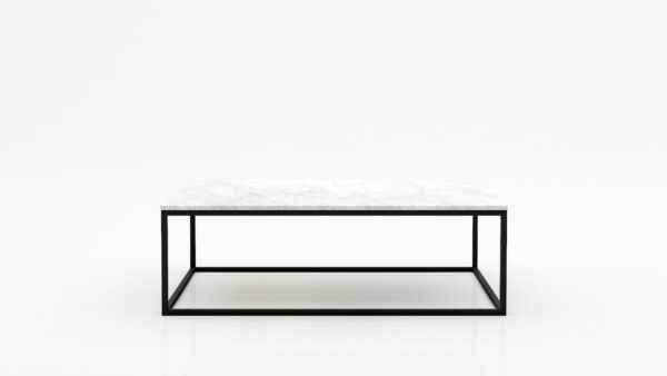 Rechthoekige marmeren salontafel Cornice - Bianco Carrara CD CHIARO - 140x70cm